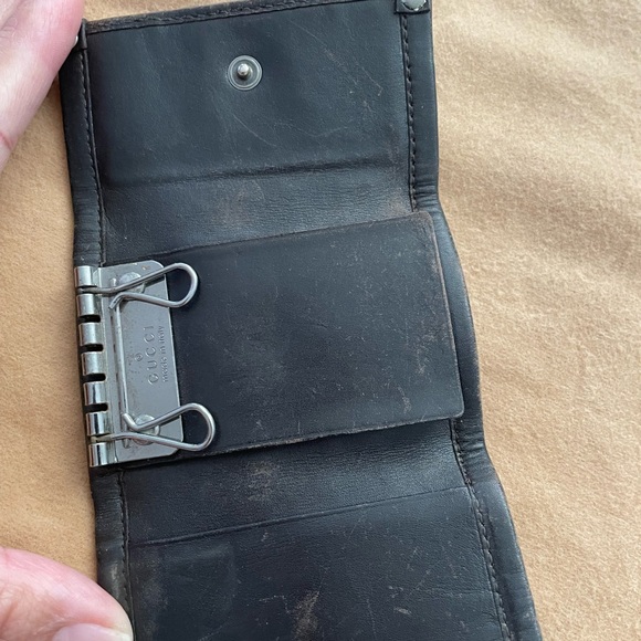 Gucci Brown and Black Key & Card Holder - Picture 2 of 5